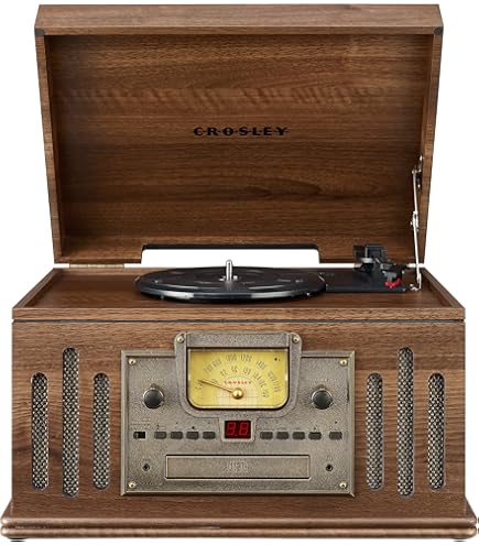 Amazon.com: Victrola VTA-250B-MAH 4-in-1 Nostalgic Bluetooth